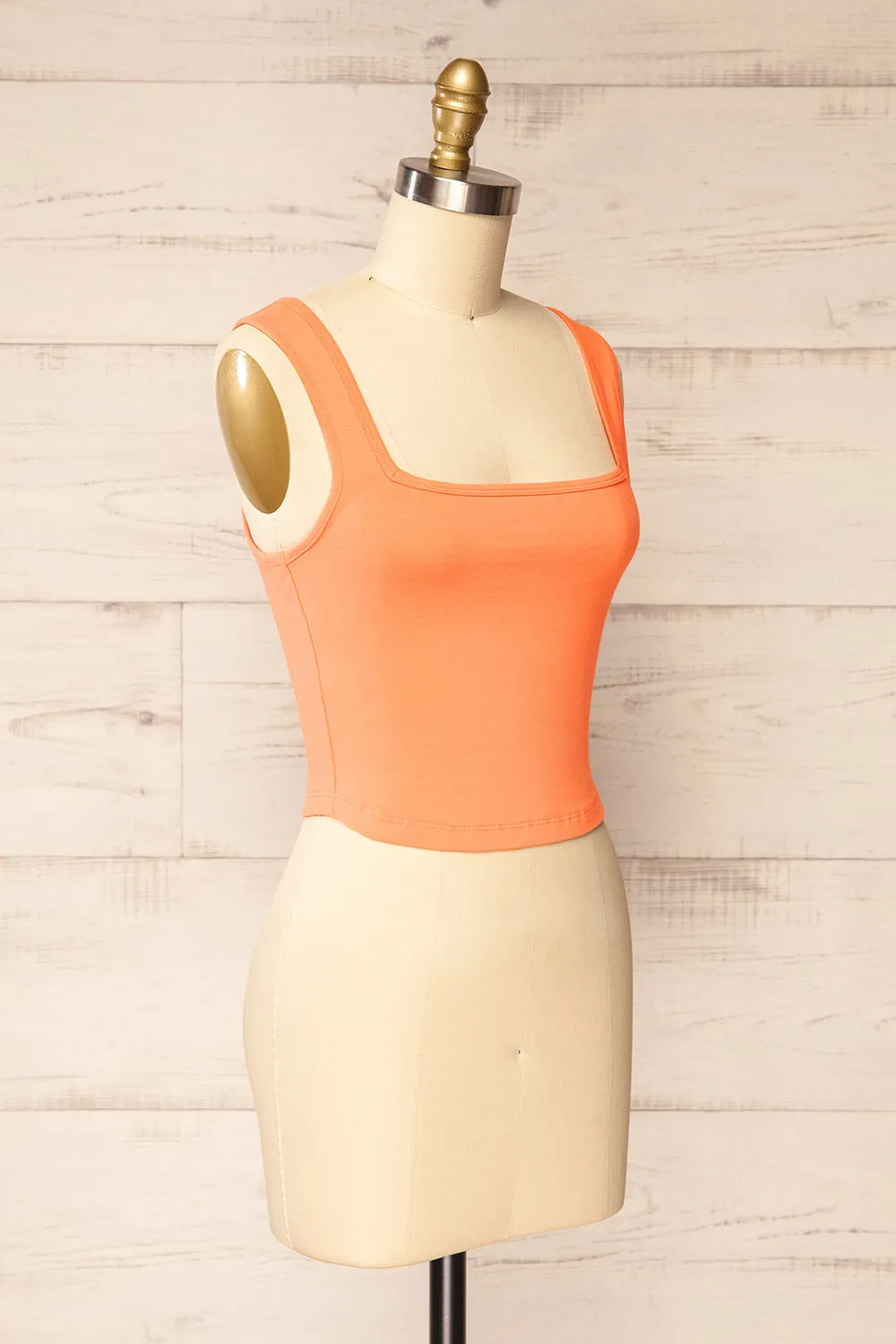 Brutus Orange | Square Neck Cropped Cami