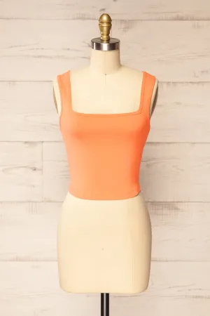 Brutus Orange | Square Neck Cropped Cami