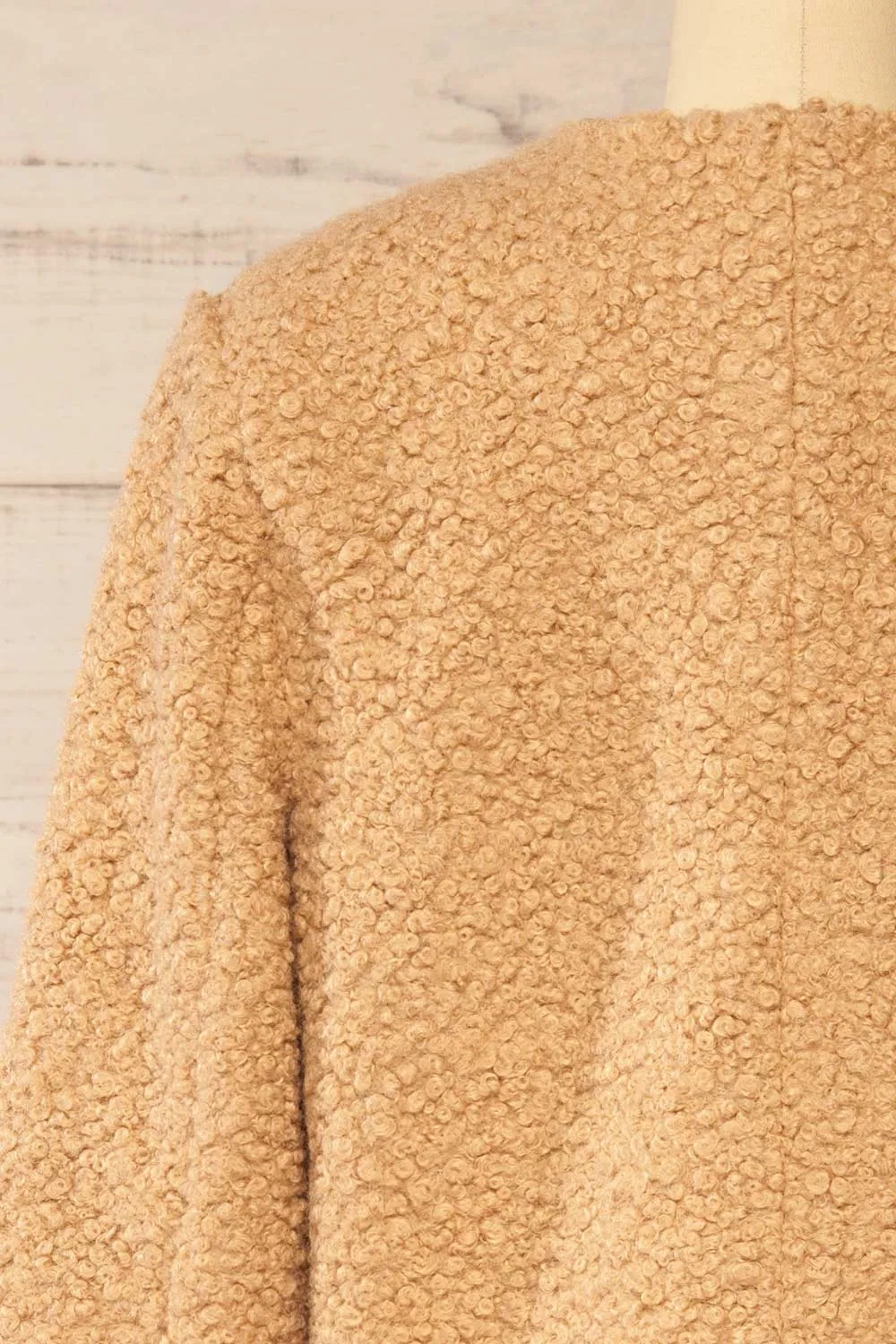 Bryansk | Beige Curly Knit Jacket