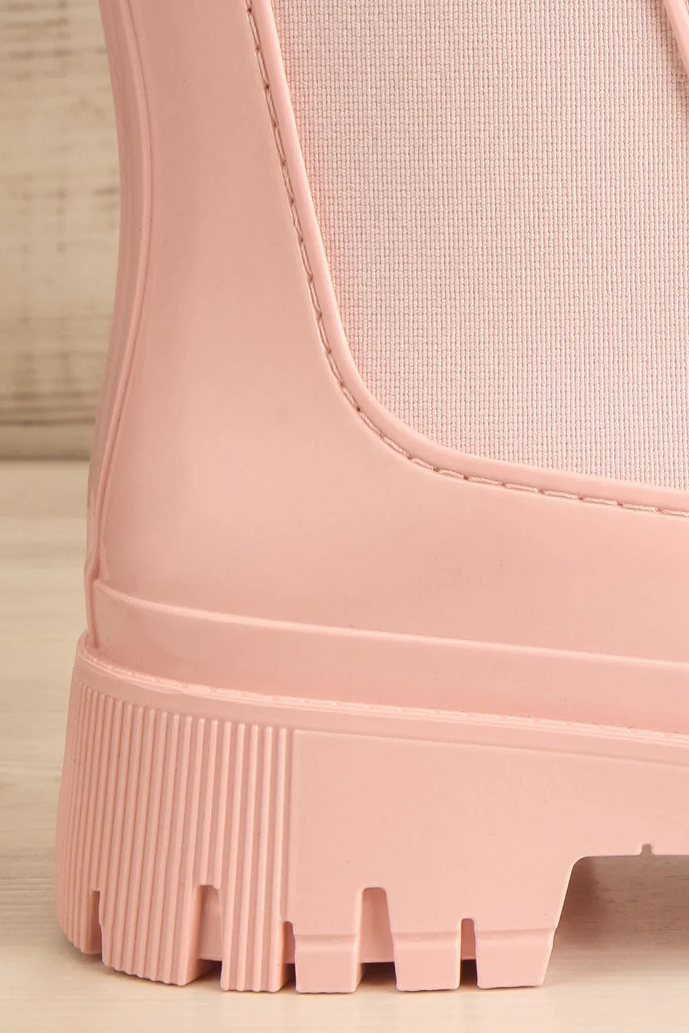 Bukavu Pink | Round-Toe Ankle Rain Boots