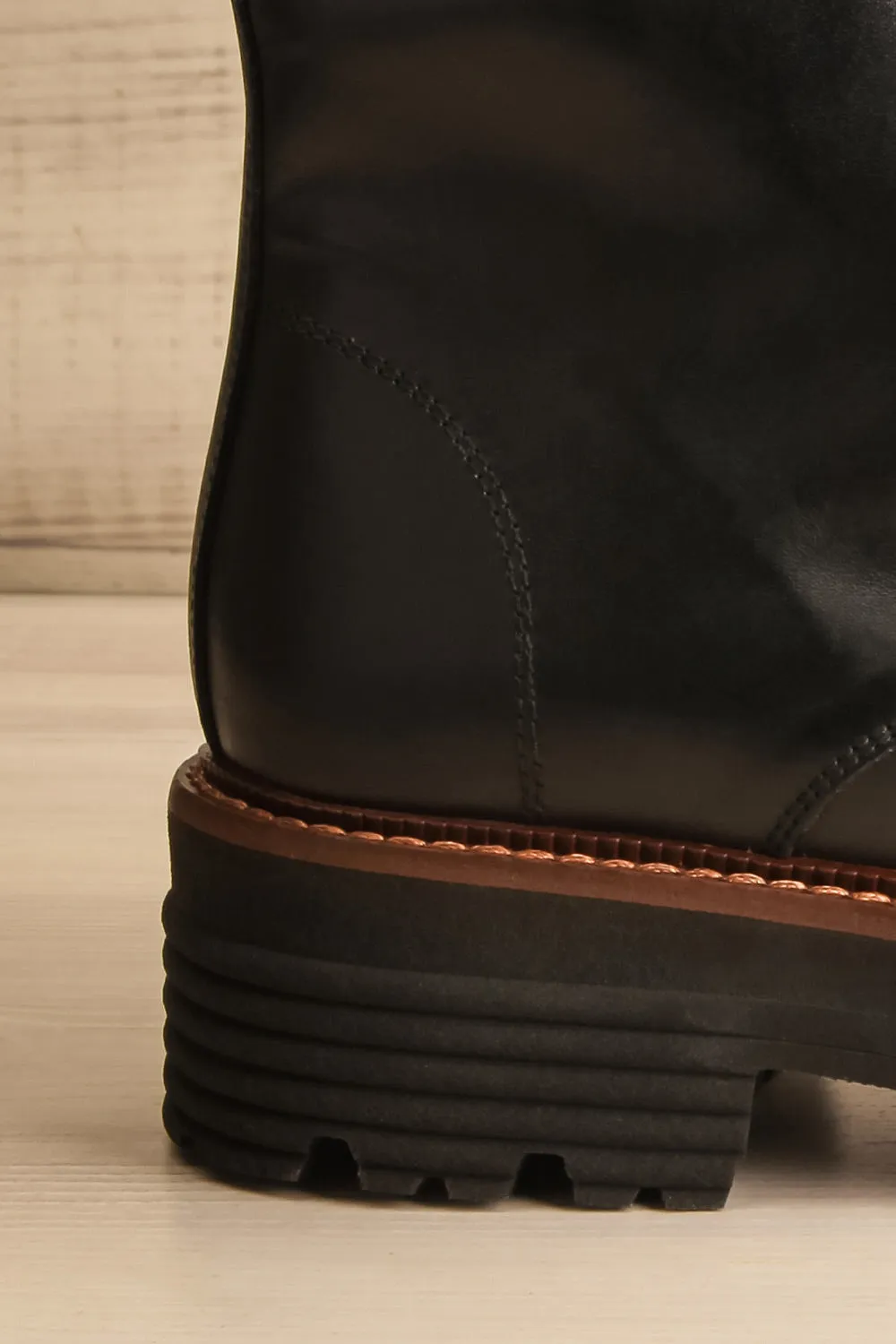 Bunker | Black Lace-Up Boots