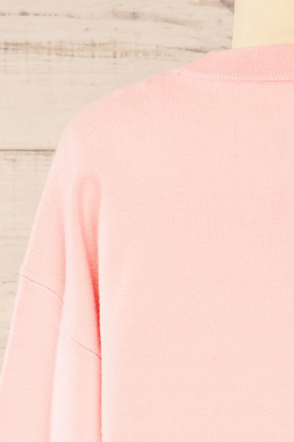 Calye Pink | Oversized Short Sweater