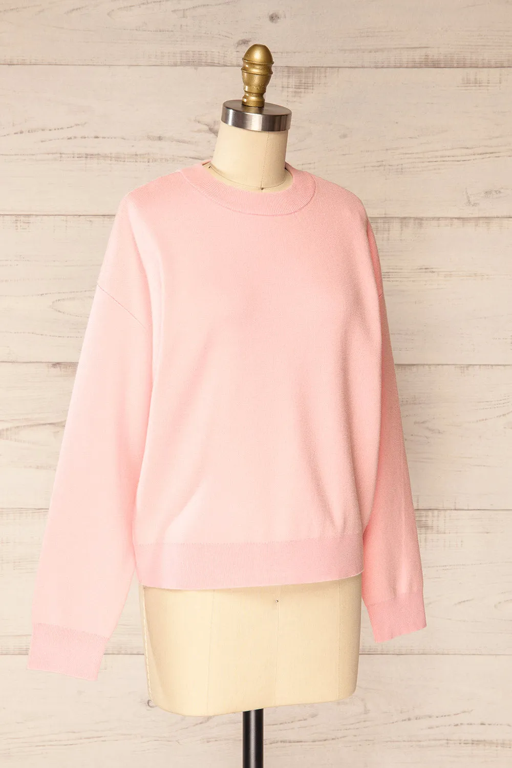 Calye Pink | Oversized Short Sweater