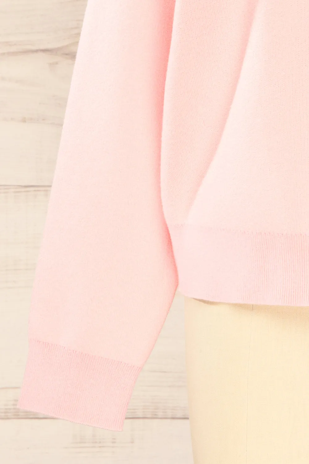 Calye Pink | Oversized Short Sweater