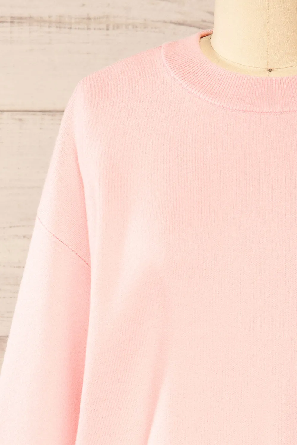 Calye Pink | Oversized Short Sweater