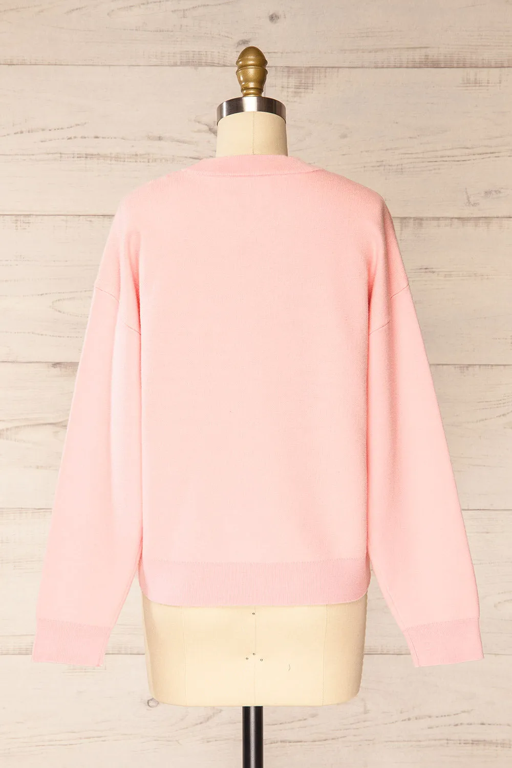 Calye Pink | Oversized Short Sweater