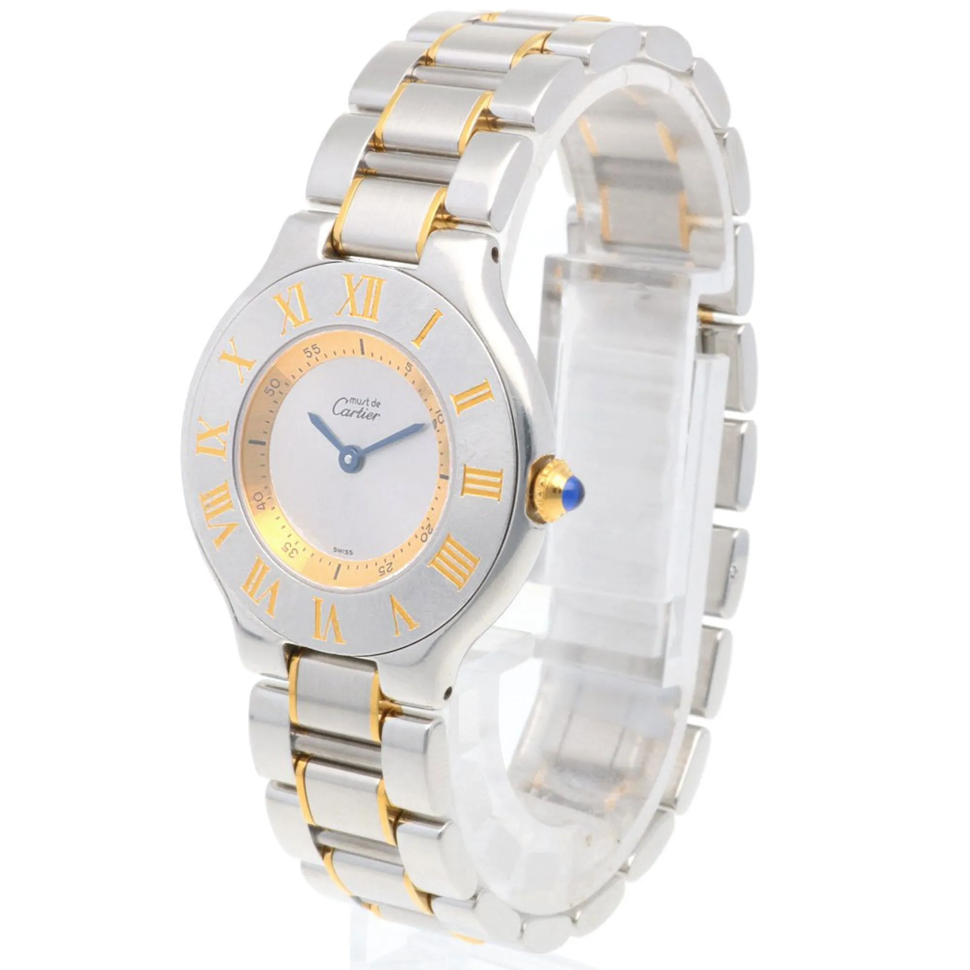 Cartier gold Plated Stainless Steel Wristwatch (Pre-Owned)