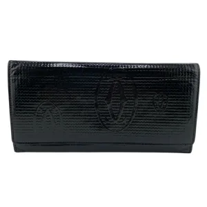 Cartier Patent Leather Long Wallet (Bi-Fold) (Pre-Owned)