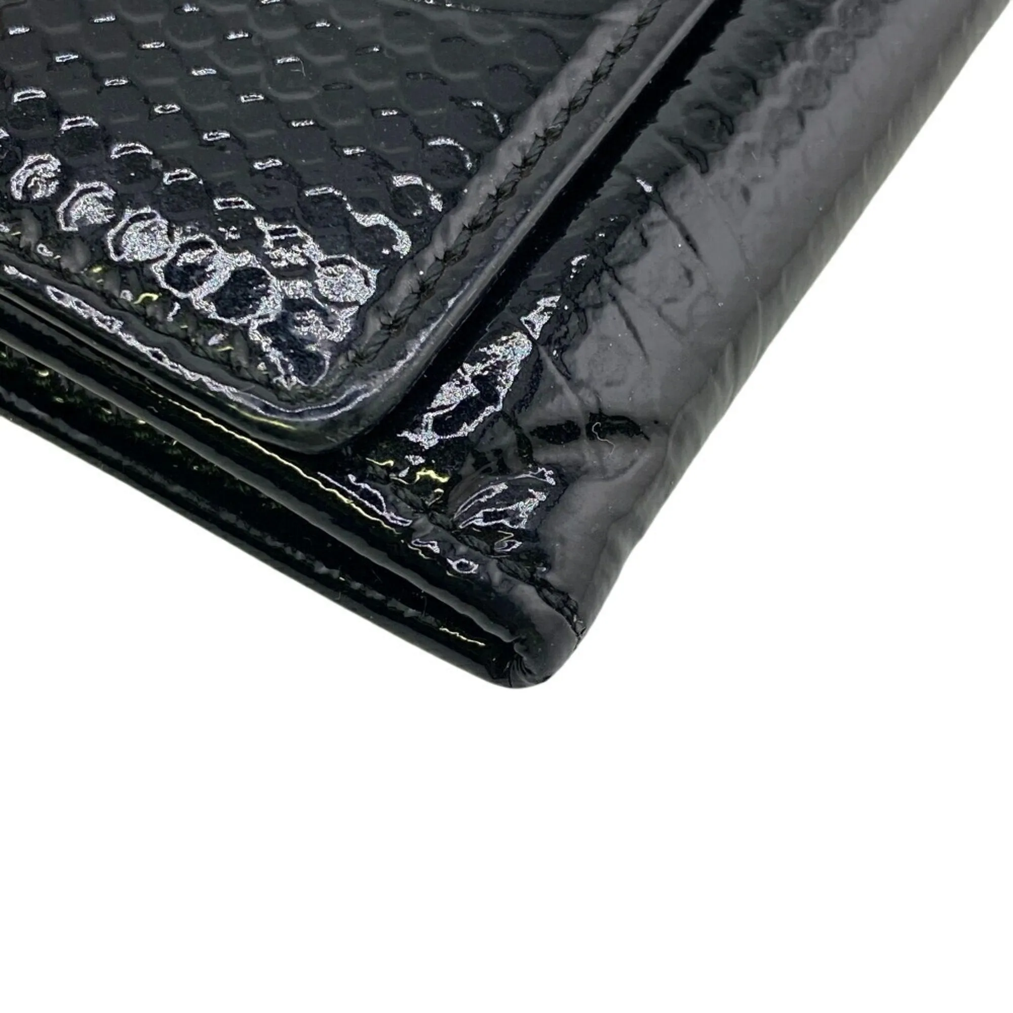 Cartier Patent Leather Long Wallet (Bi-Fold) (Pre-Owned)