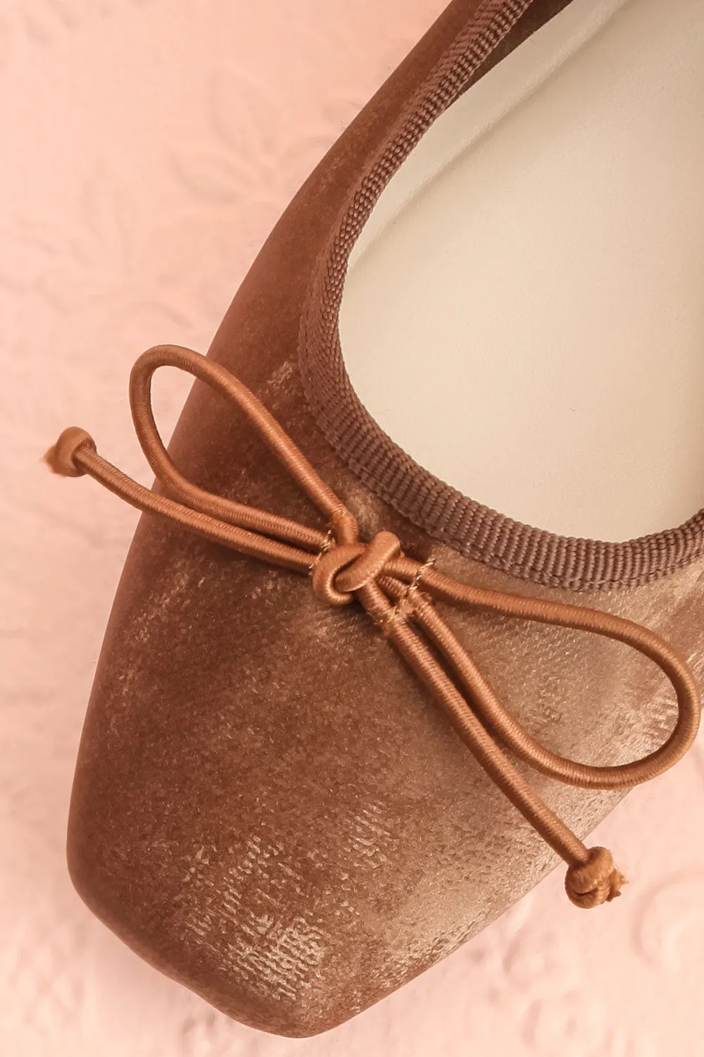 Cascadura Brown | Velvet Ballet Flats