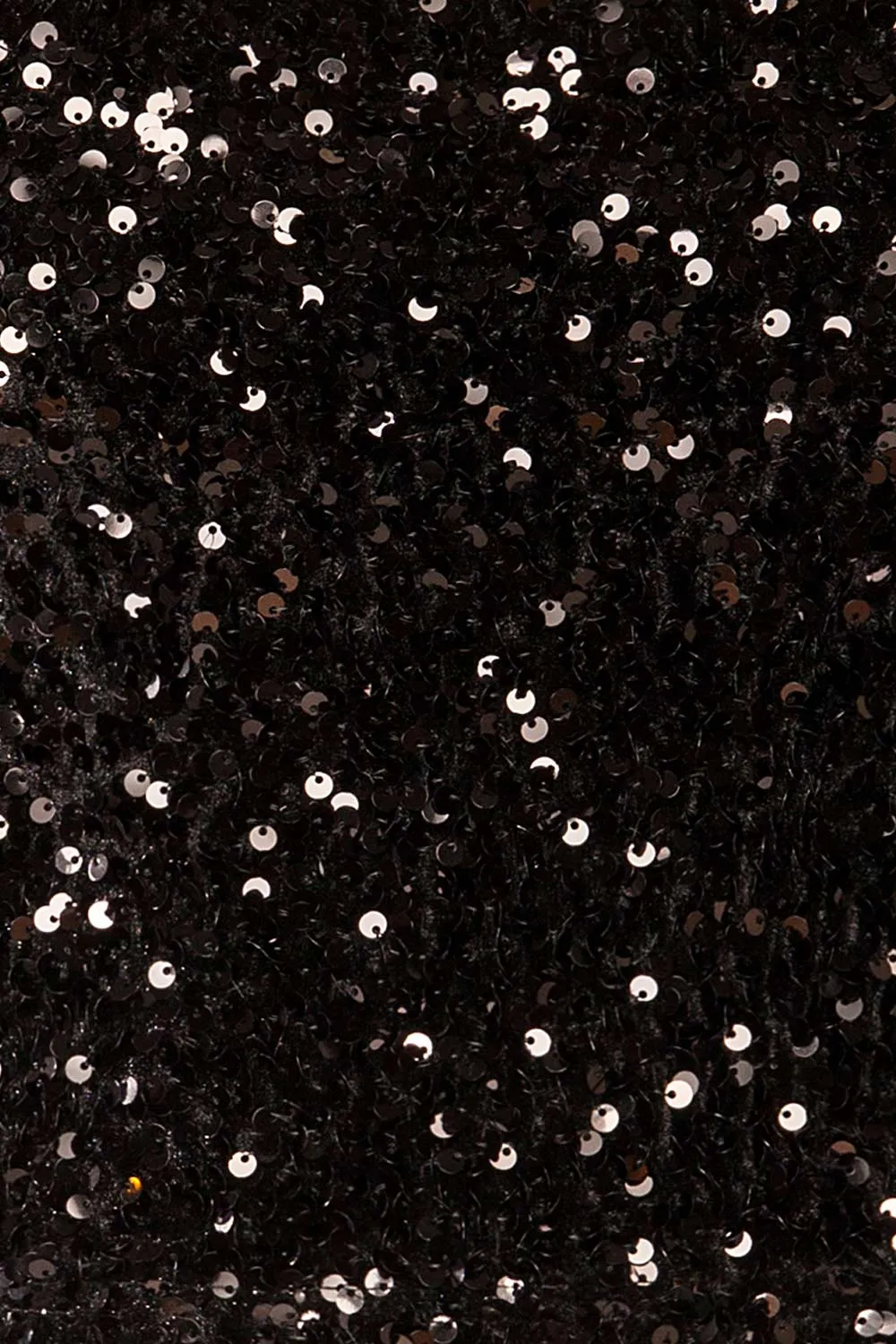 Cavaignac | Black Sequin Crop Top