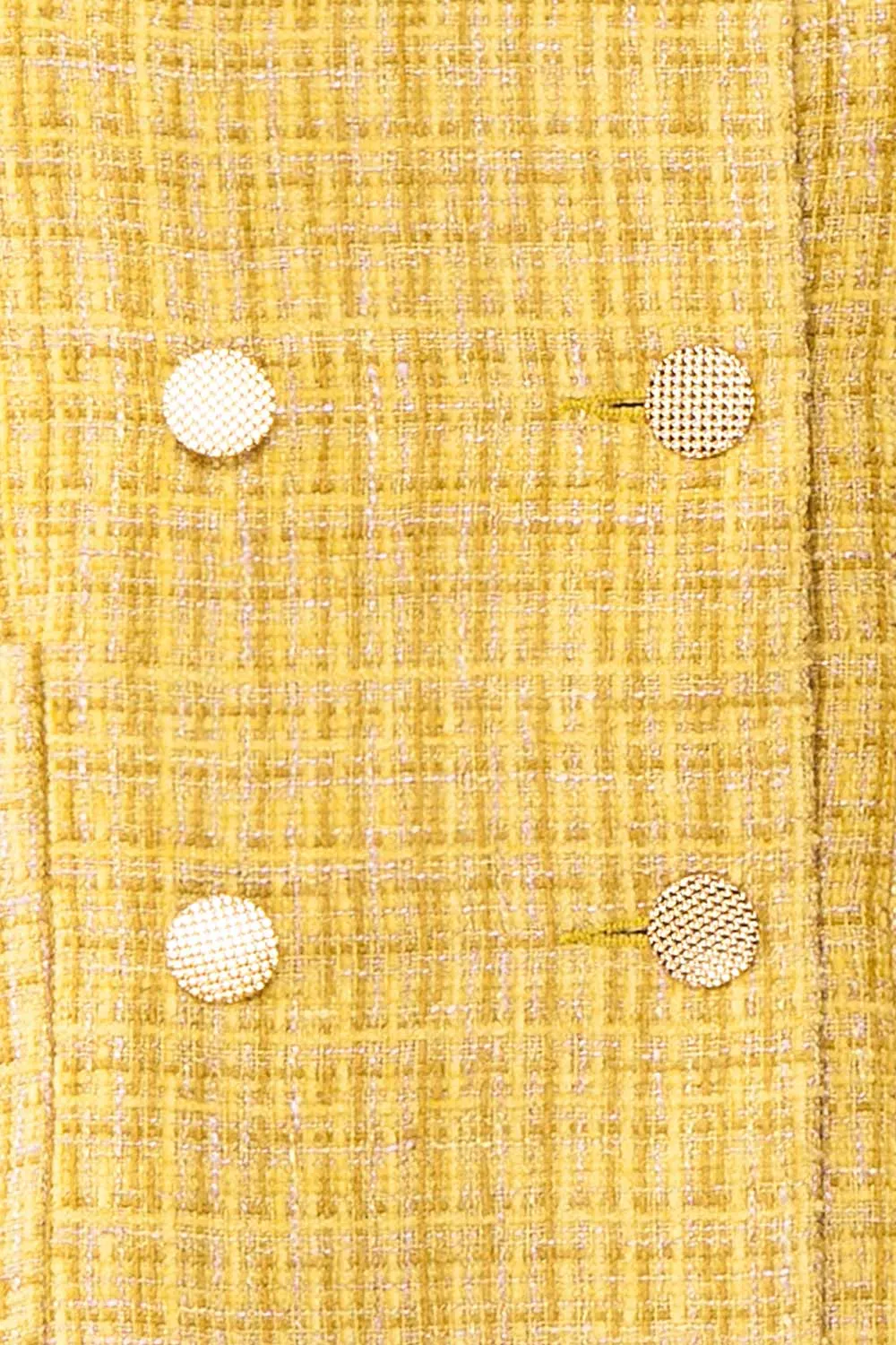 Cerys | Vintage Style Yellow Tweed Jacket