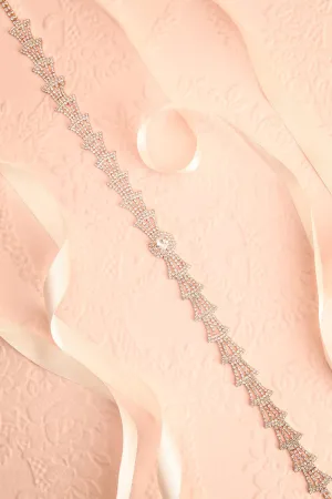 Charnel | Rose Gold Crystal Belt