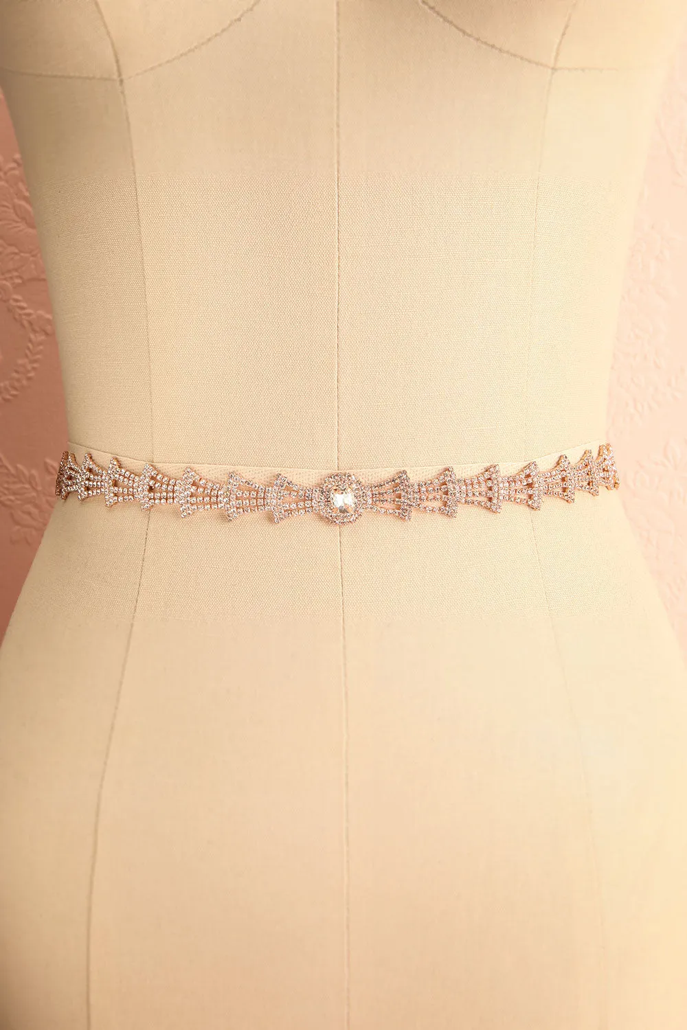 Charnel | Rose Gold Crystal Belt