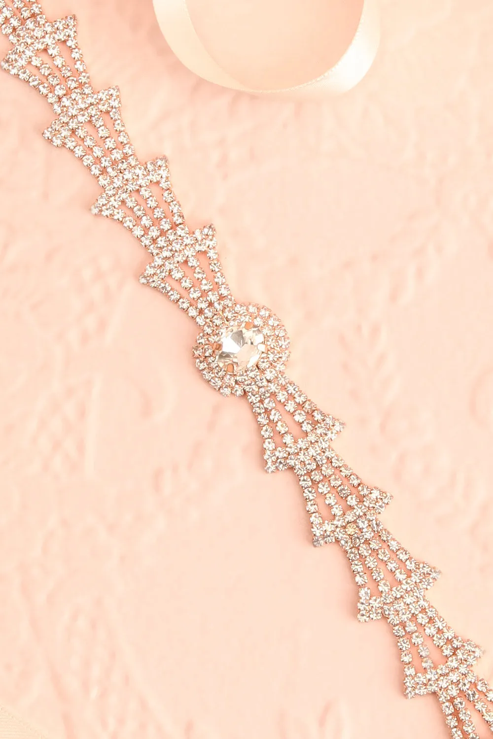 Charnel | Rose Gold Crystal Belt