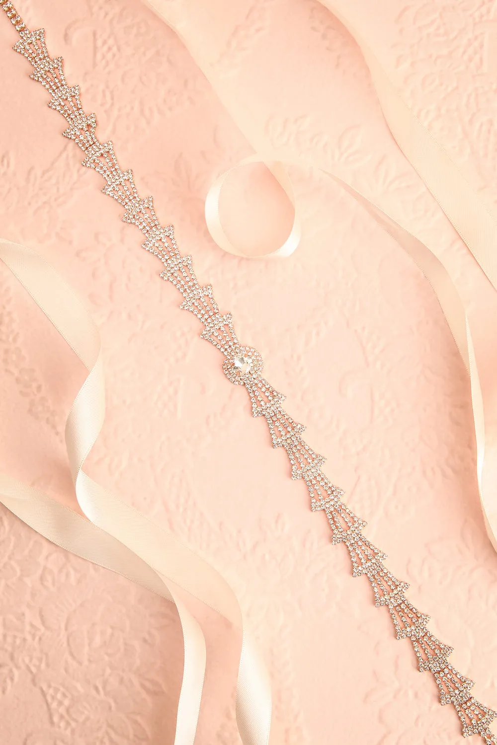 Charnel | Rose Gold Crystal Belt