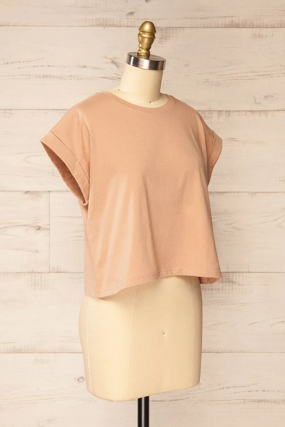 Cheddington Beige | Cropped T-Shirt