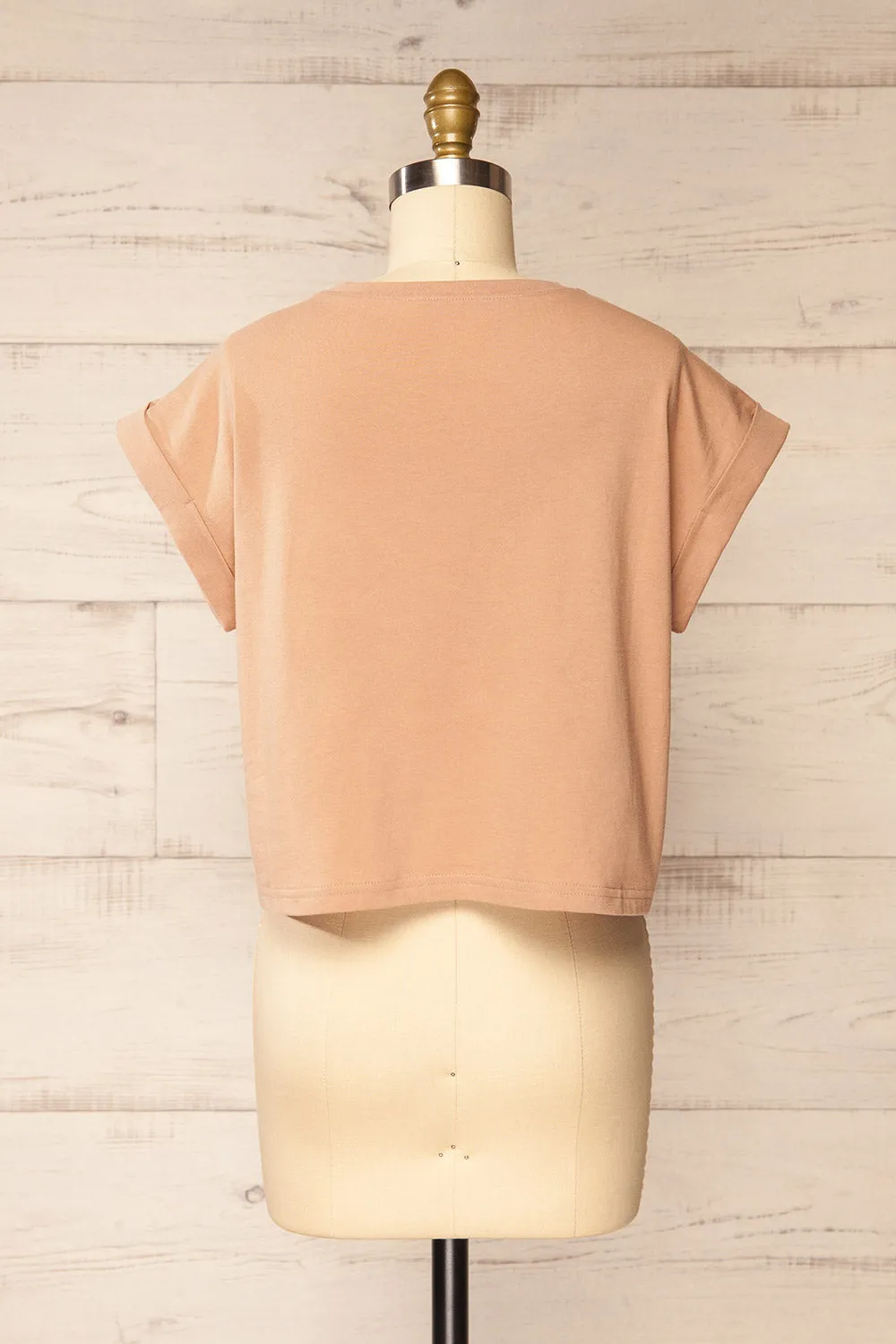 Cheddington Beige | Cropped T-Shirt