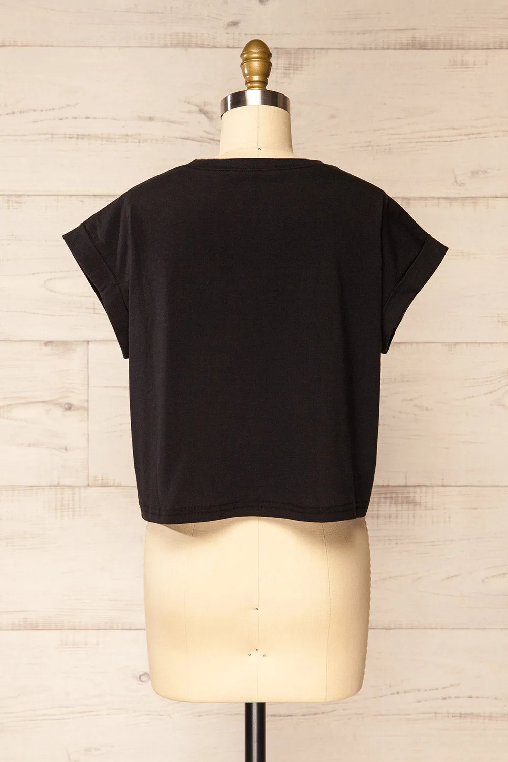 Cheddington Black | Cropped T-Shirt