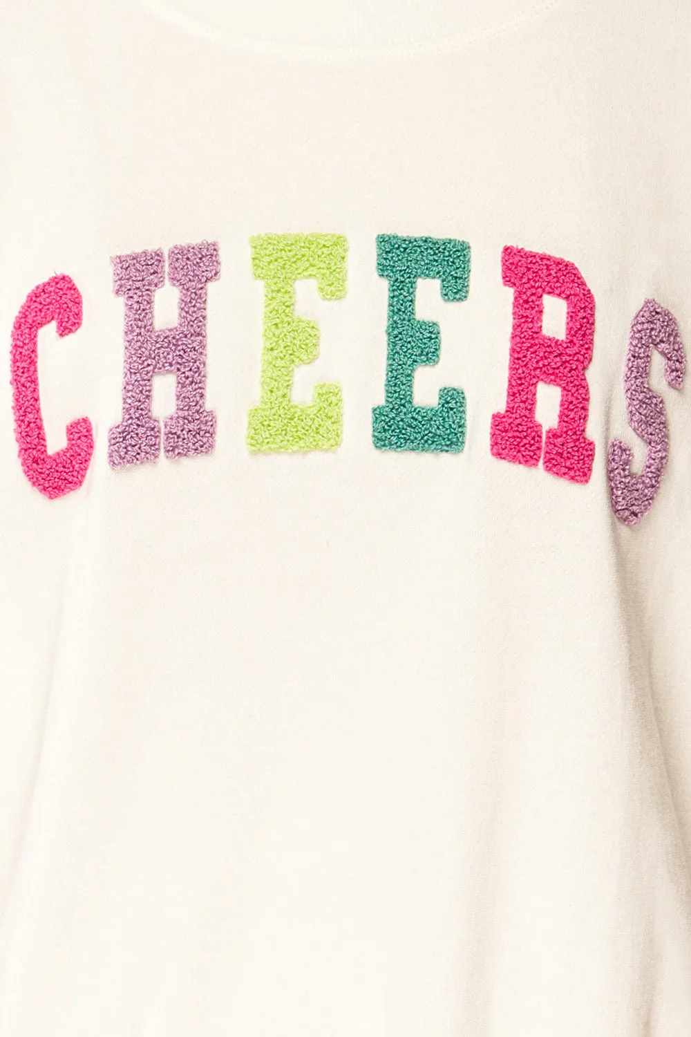 Cheers | Oversized "Cheers" Sweatshirt