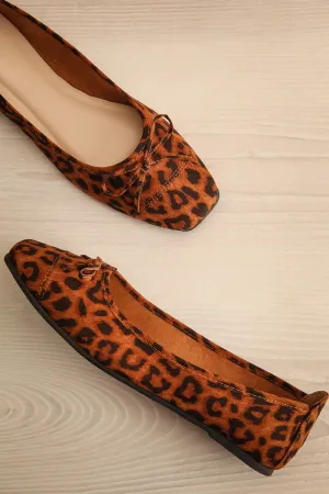 Chennai | Leopard Print Ballerina Flats