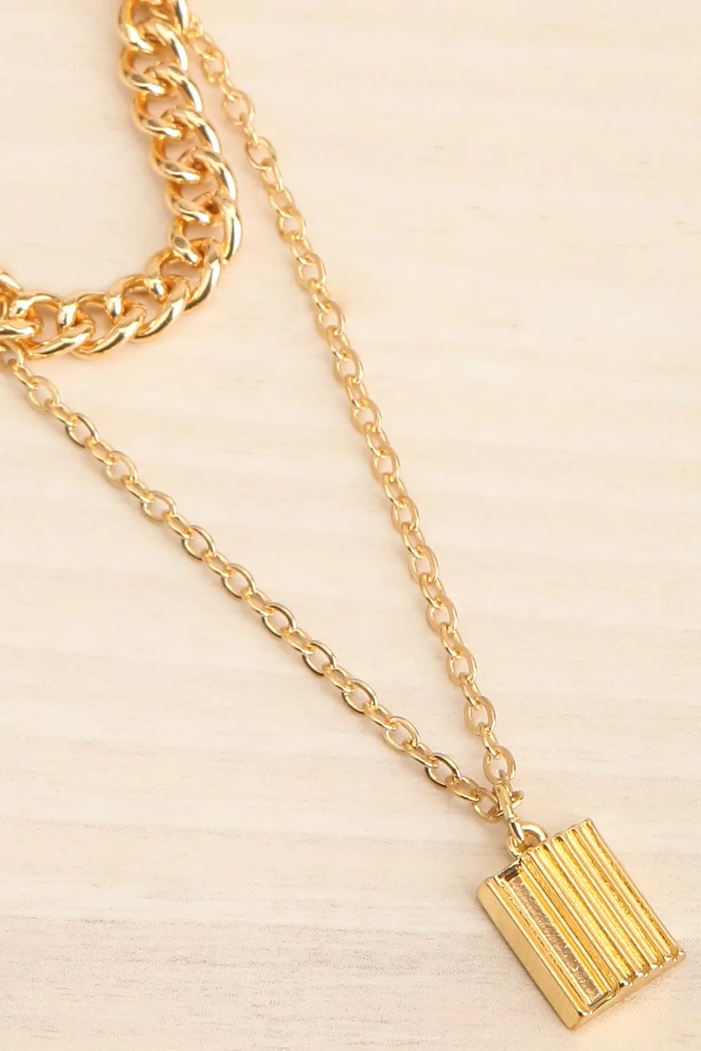 Chorley Gold | Two Chain Necklace