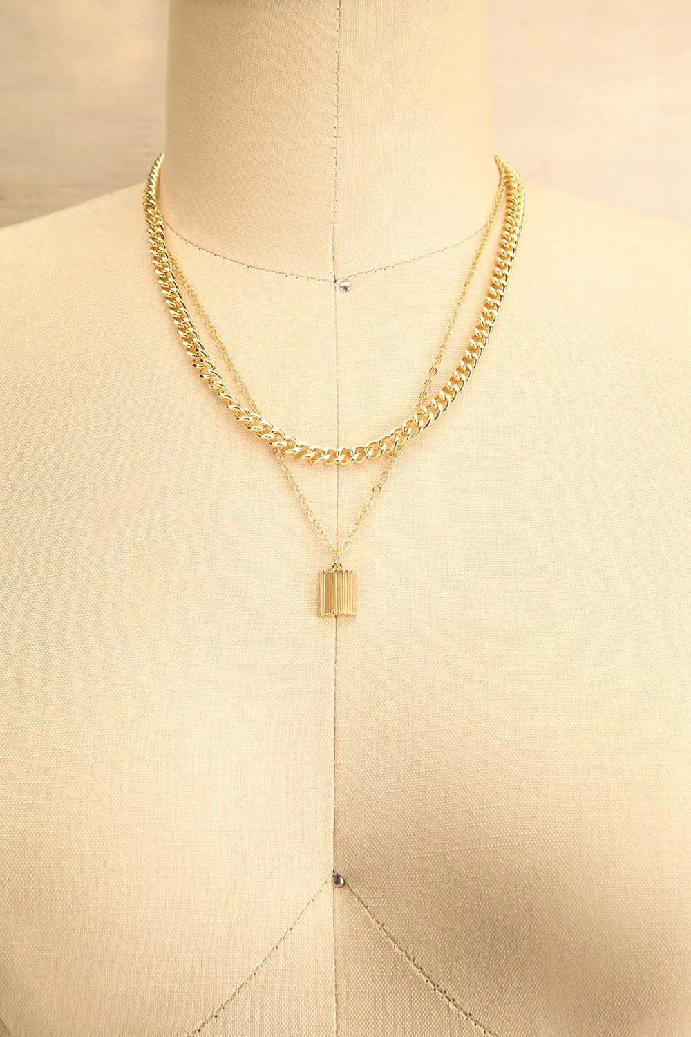 Chorley Gold | Two Chain Necklace