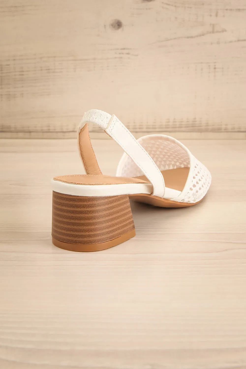 Complector White | Sling-Back Heels