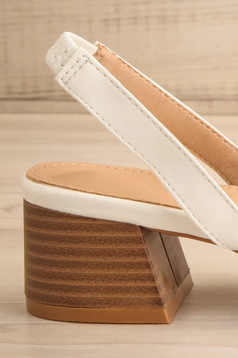 Complector White | Sling-Back Heels