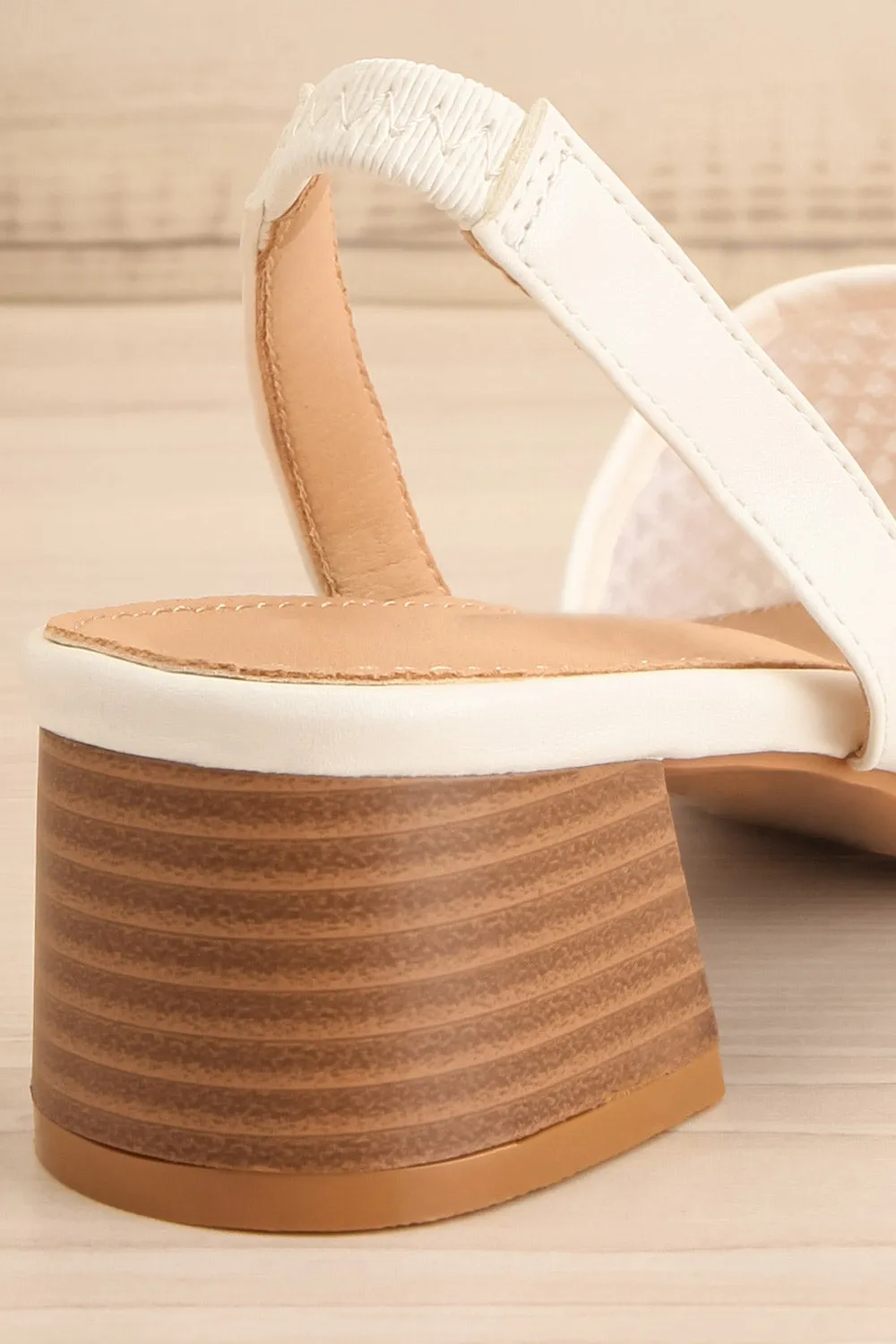 Complector White | Sling-Back Heels