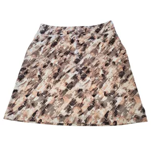 Coral Bay Brown Brushstroke Golf Skort Size S