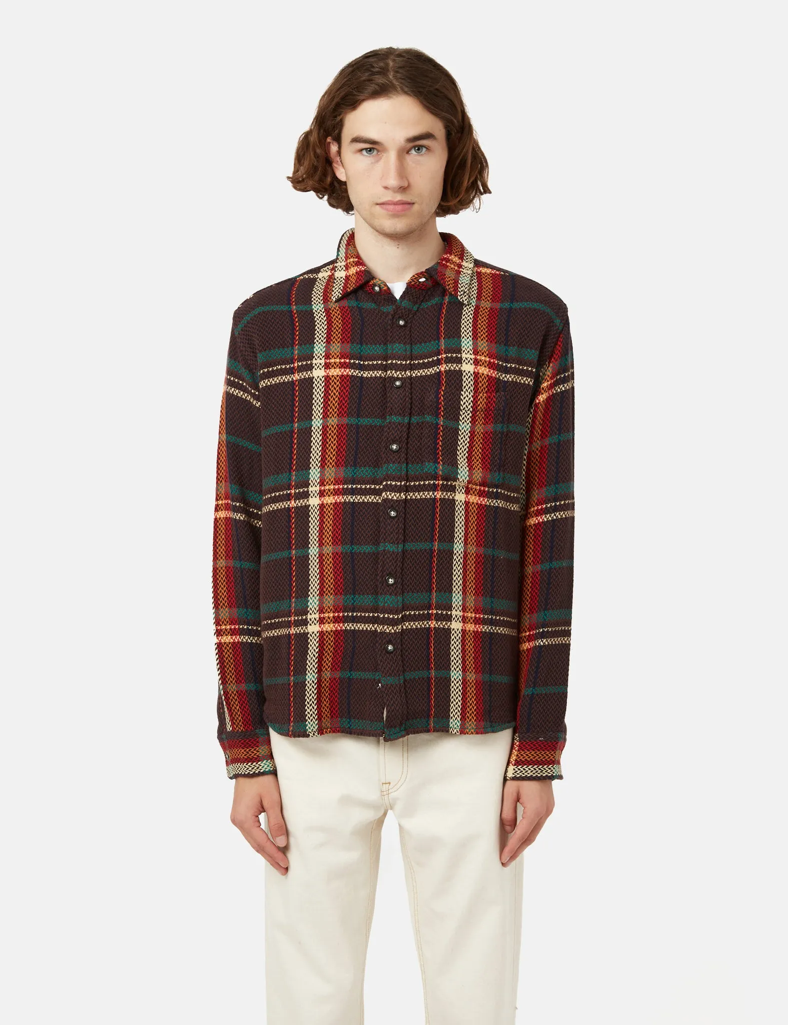 Corridor Acid Plaid Shirt - Trailhead Brown