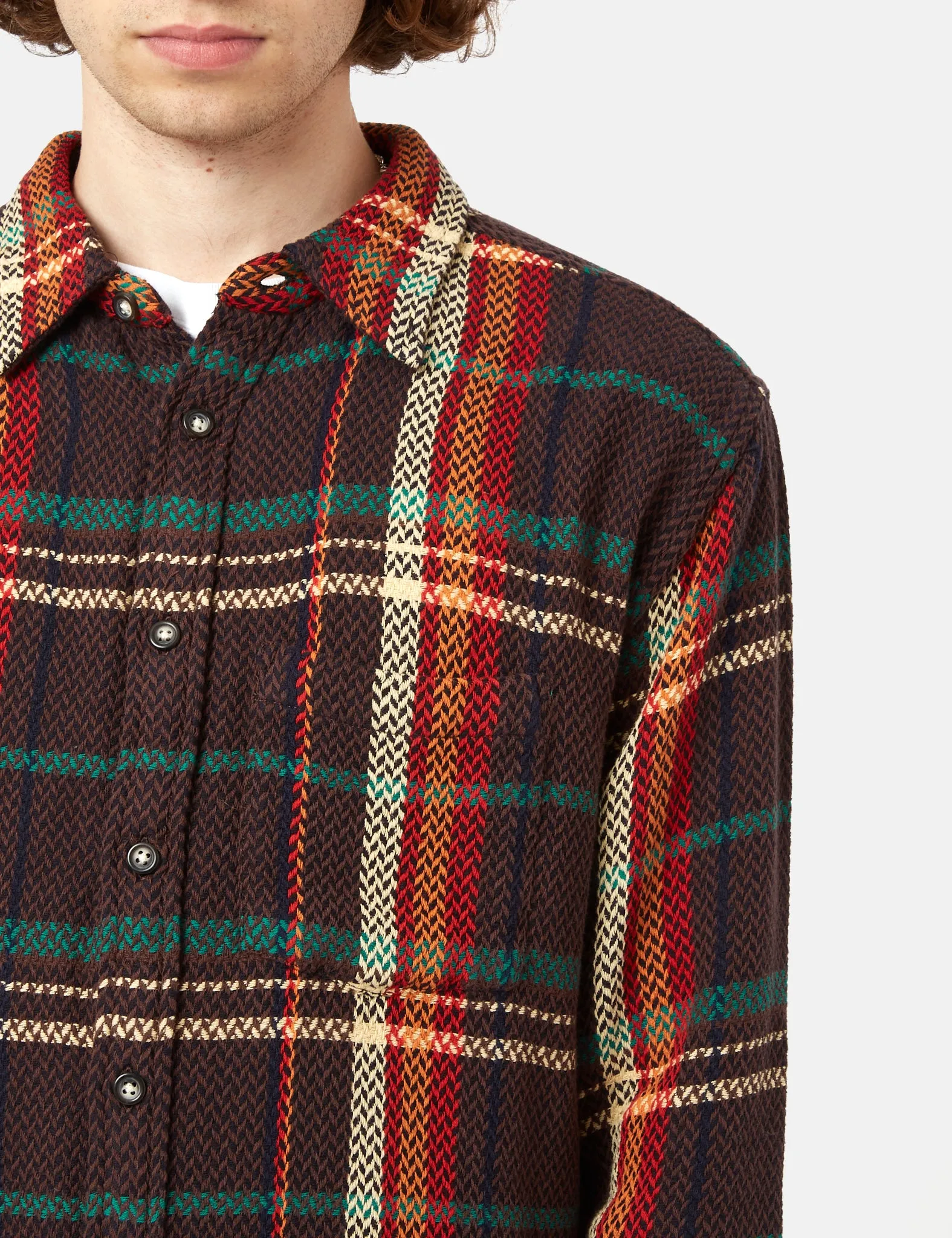 Corridor Acid Plaid Shirt - Trailhead Brown