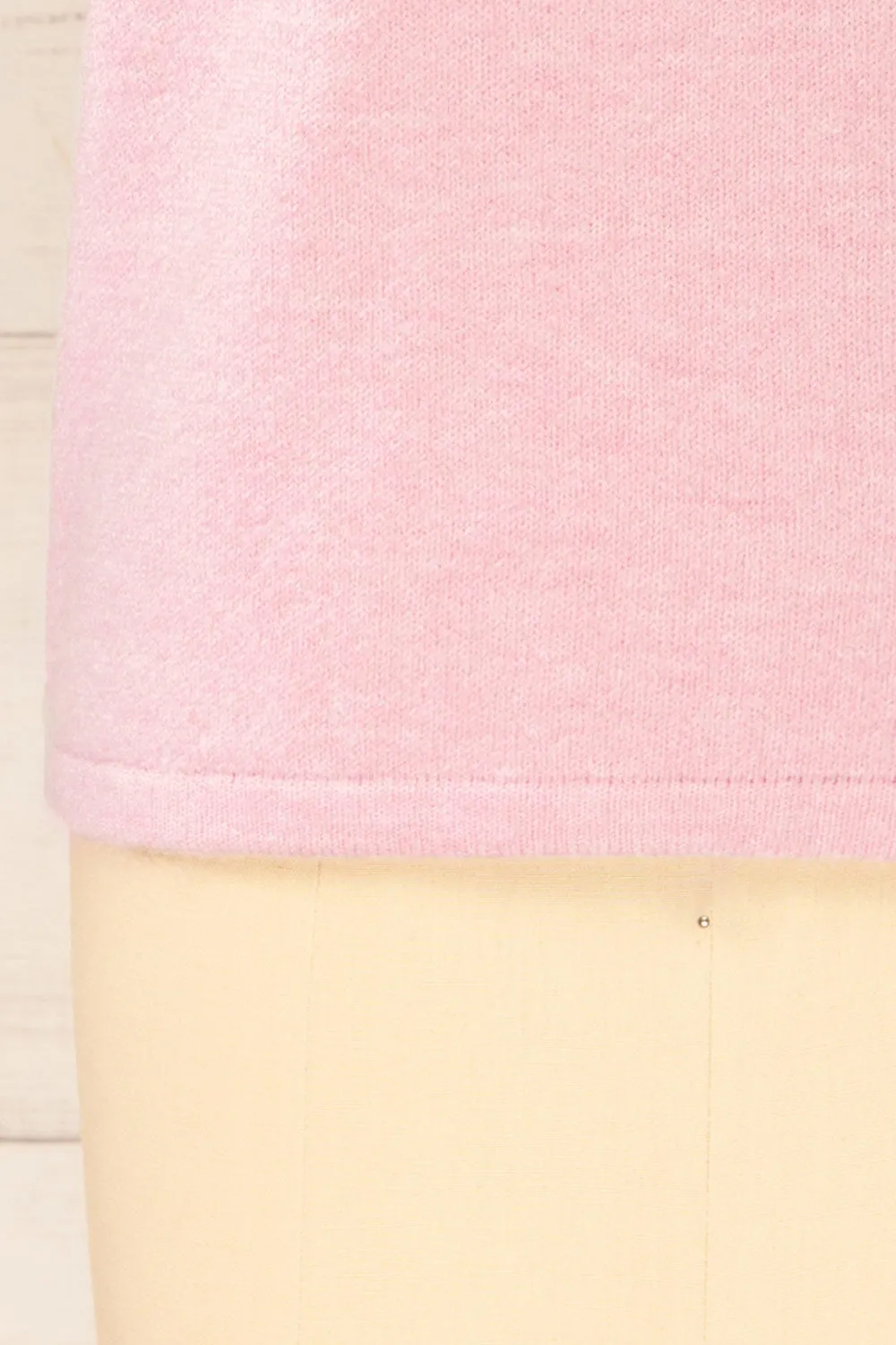 Cotonou | Oversized Pink Knit T-Shirt
