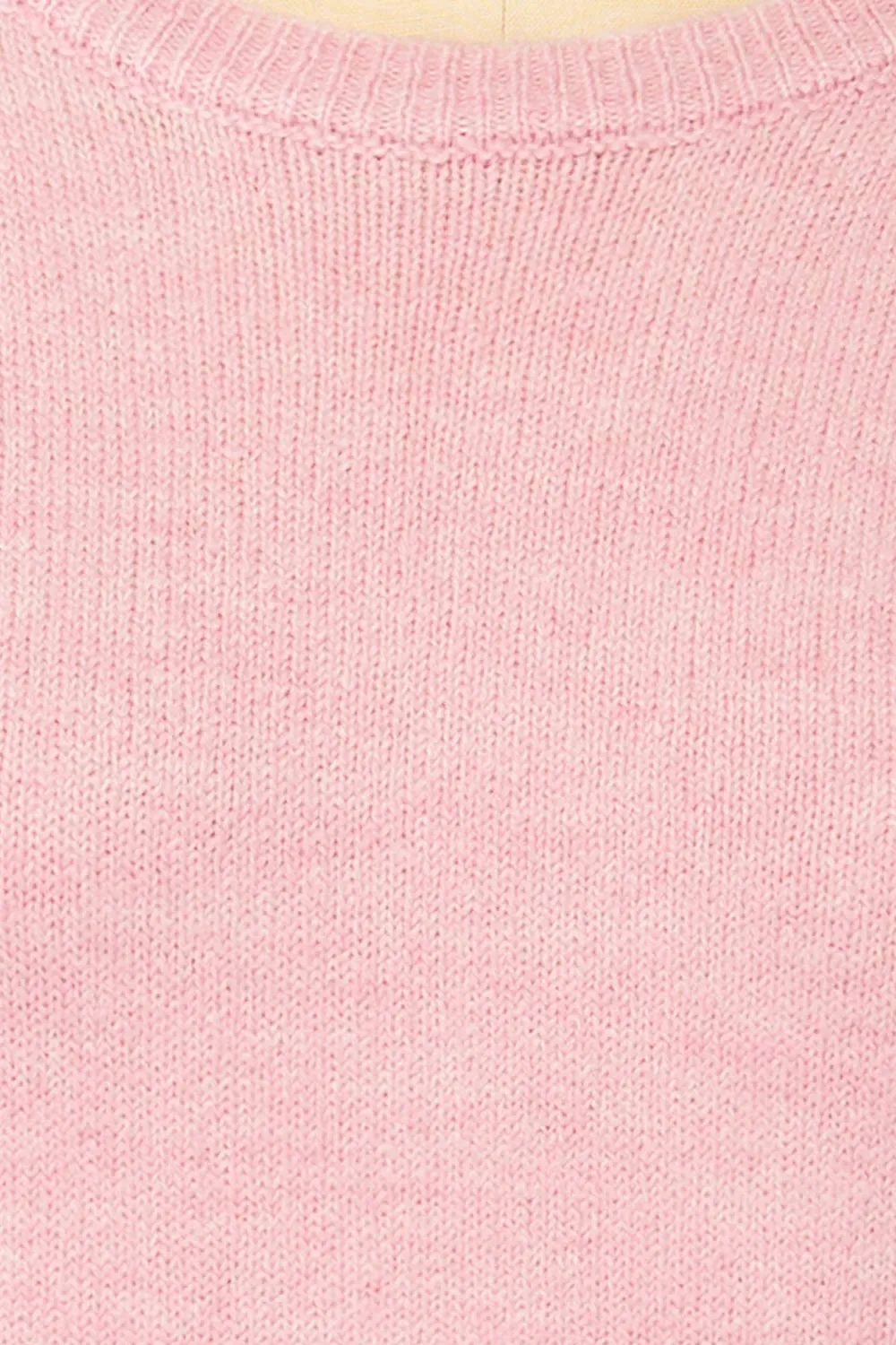 Cotonou | Oversized Pink Knit T-Shirt
