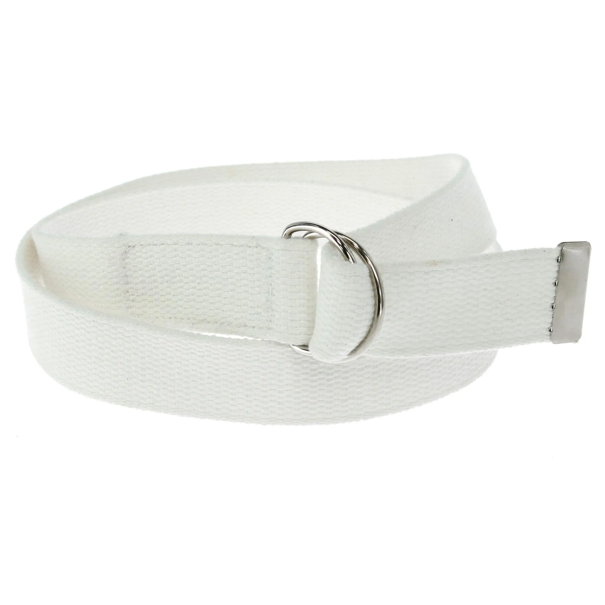 Cotton Web Belt with D Ring Buckle