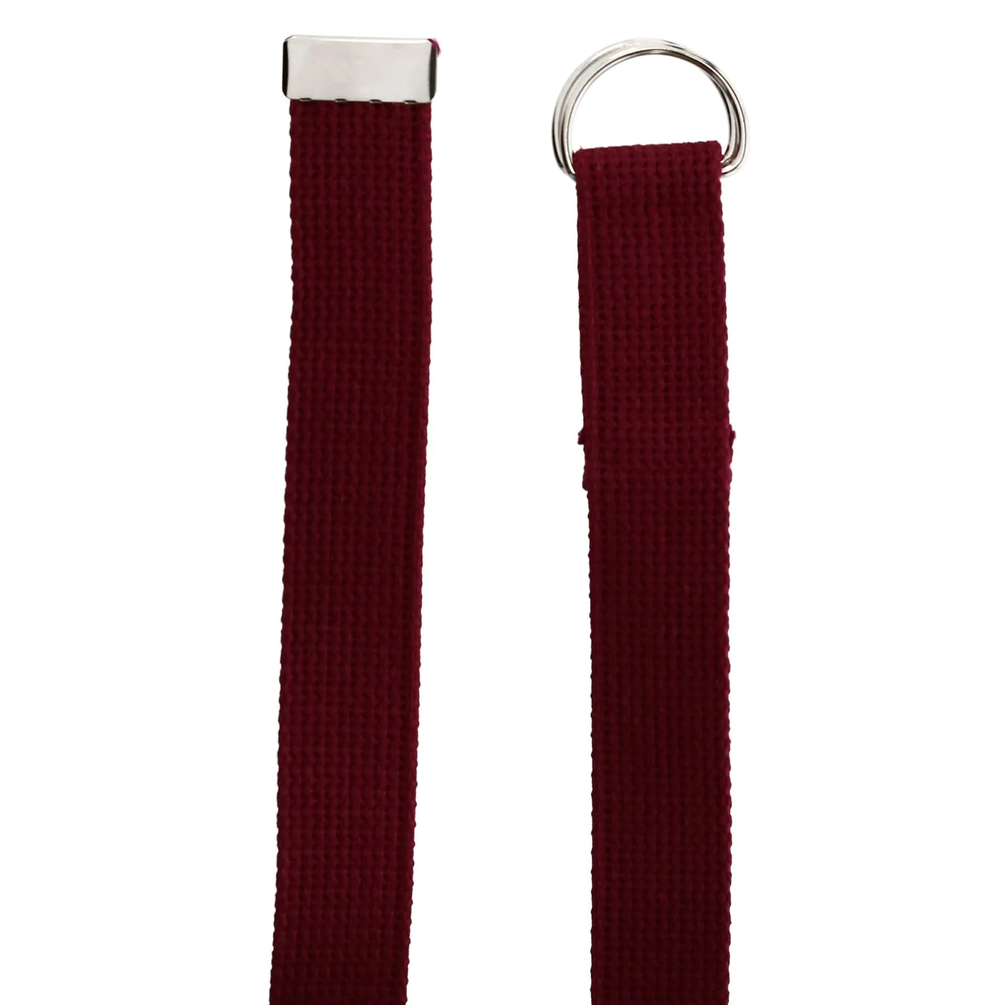 Cotton Web Belt with D Ring Buckle