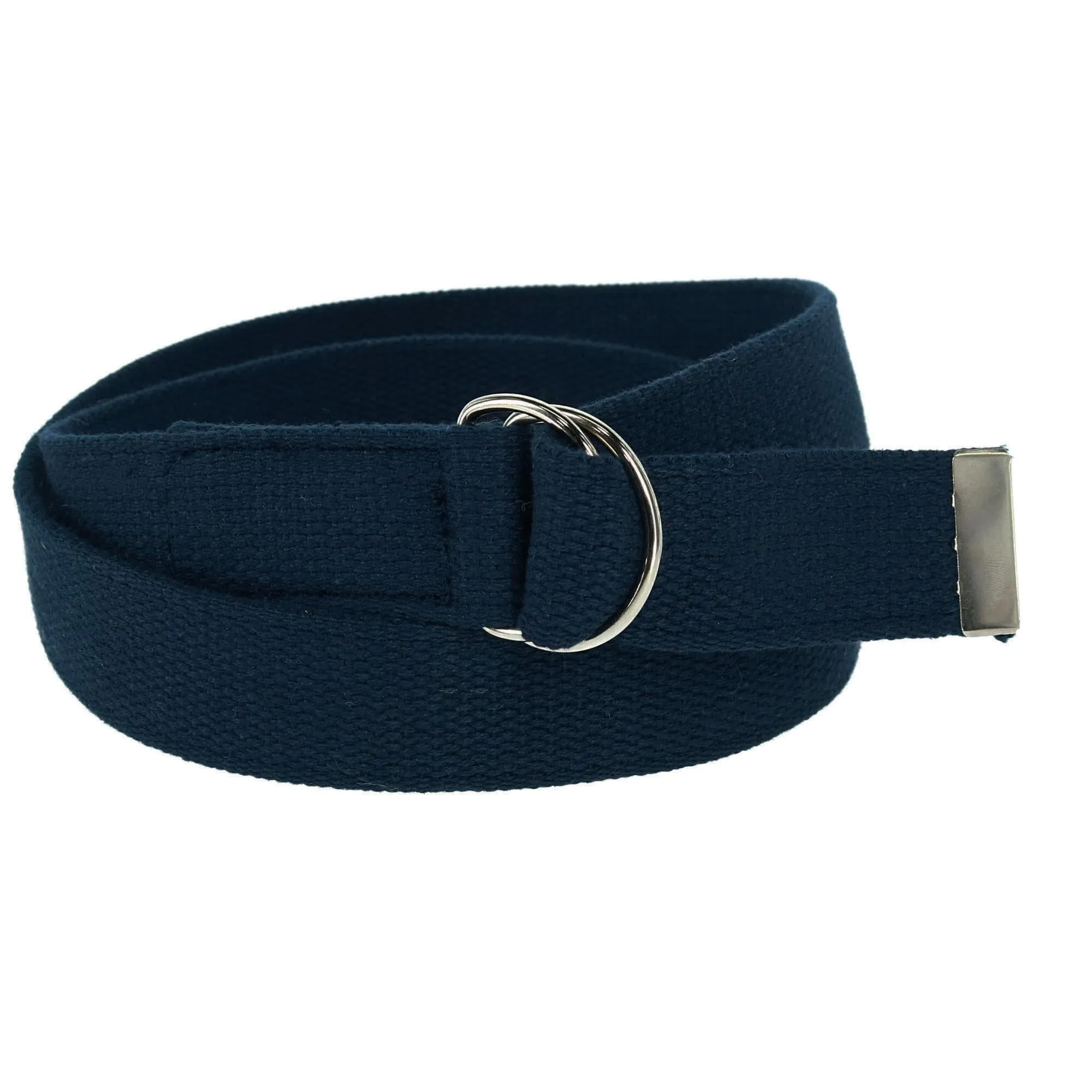 Cotton Web Belt with D Ring Buckle