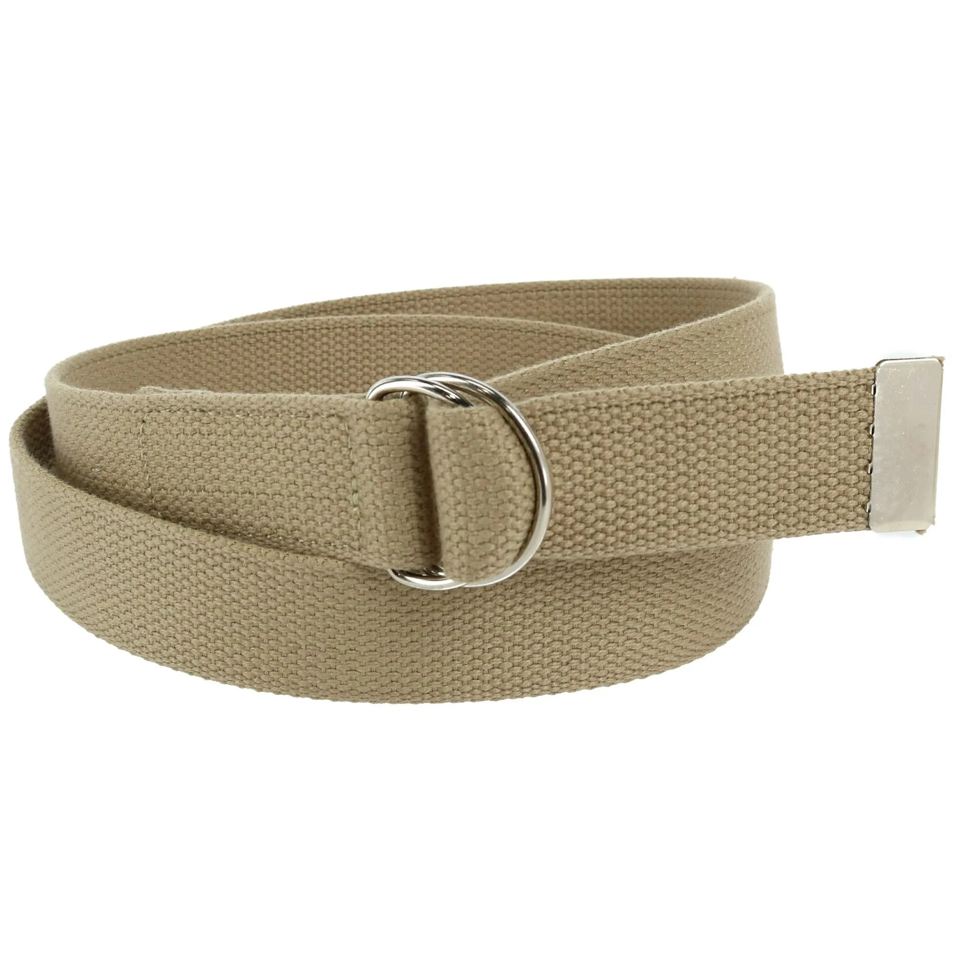 Cotton Web Belt with D Ring Buckle