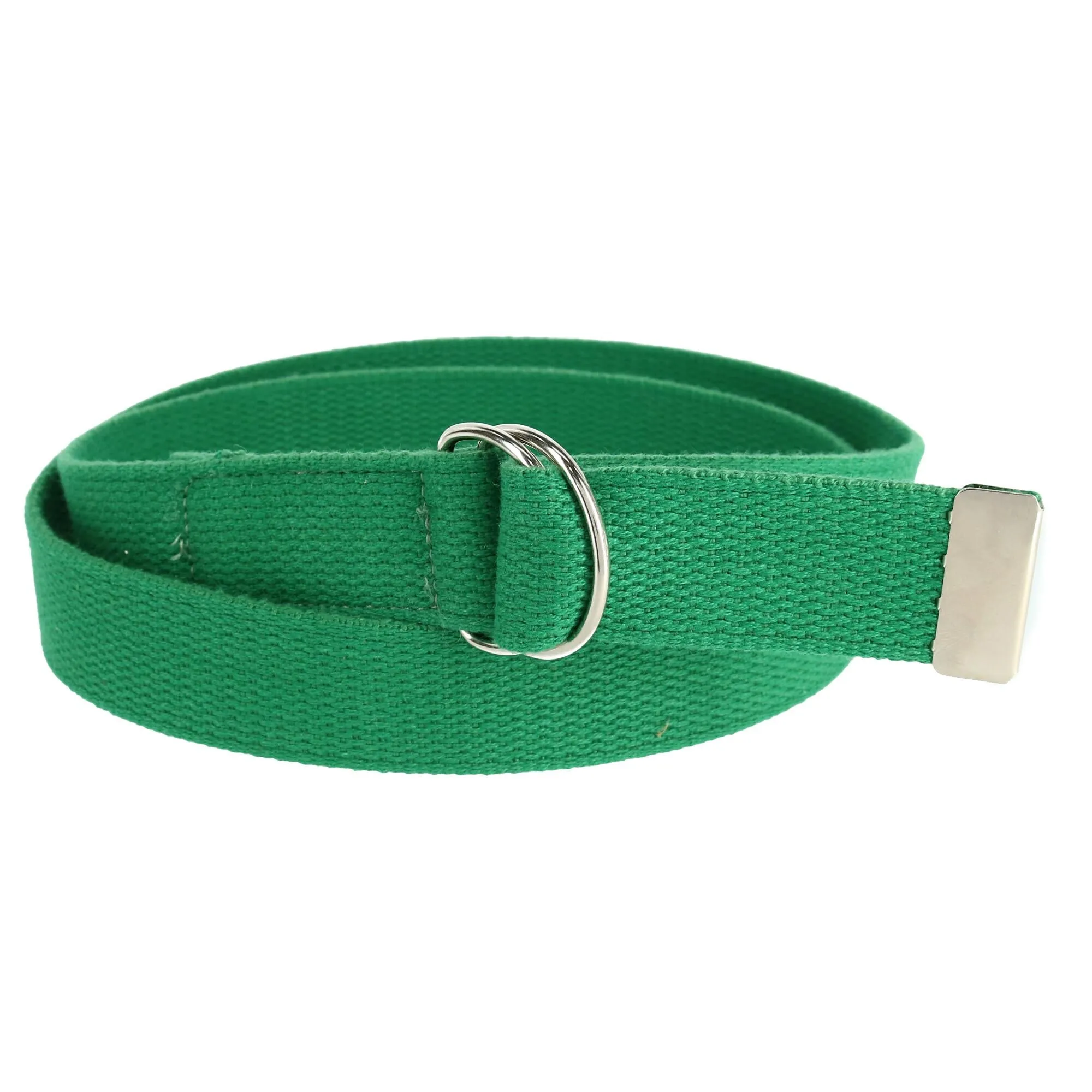 Cotton Web Belt with D Ring Buckle