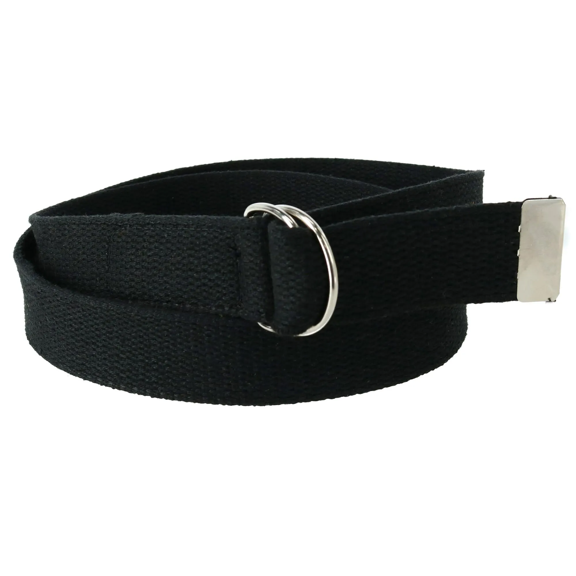 Cotton Web Belt with D Ring Buckle