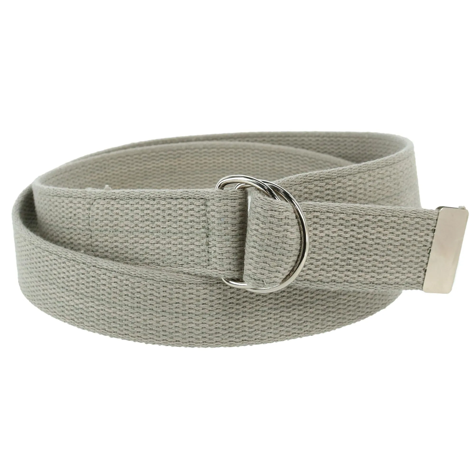 Cotton Web Belt with D Ring Buckle
