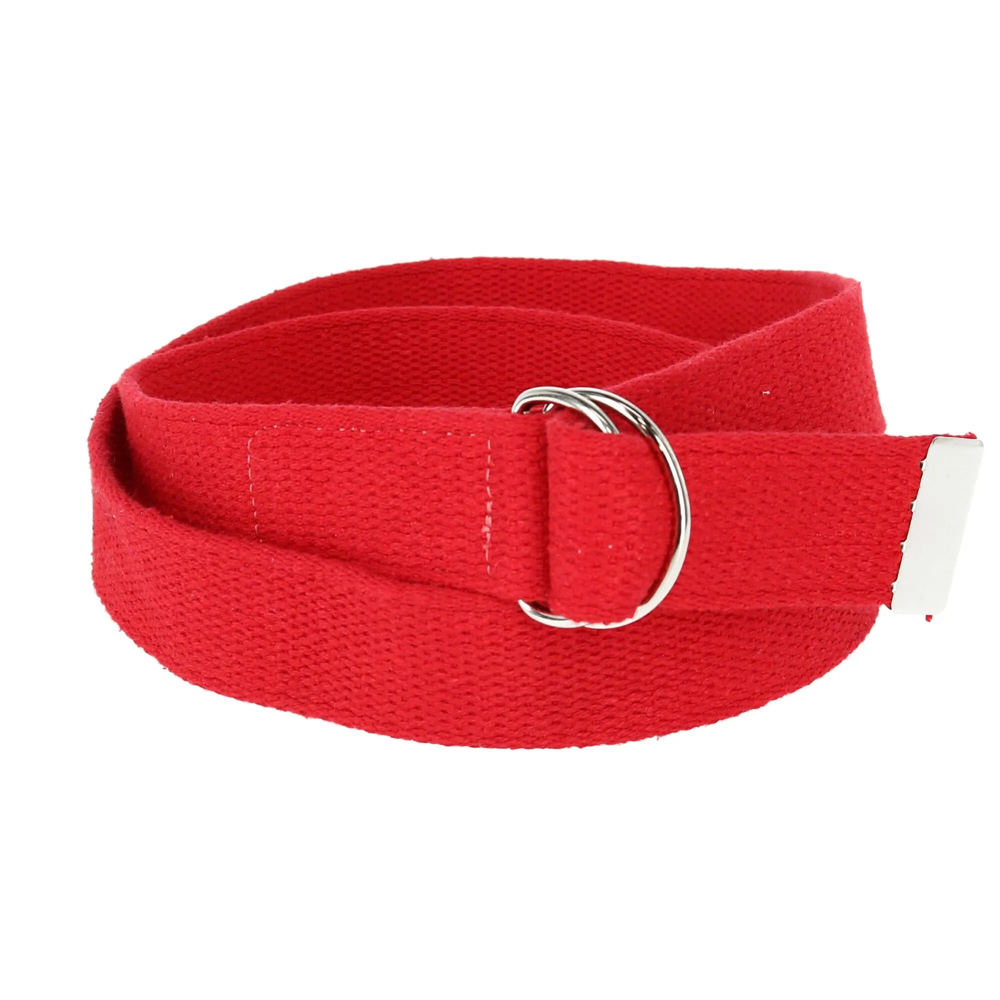 Cotton Web Belt with D Ring Buckle