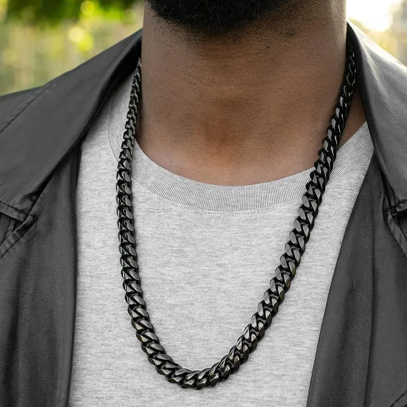 Crucible Los Angeles Men's 12mm Stainless Steel Curb Necklace
