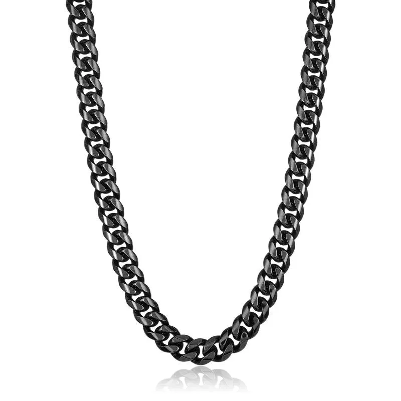 Crucible Los Angeles Men's 12mm Stainless Steel Curb Necklace