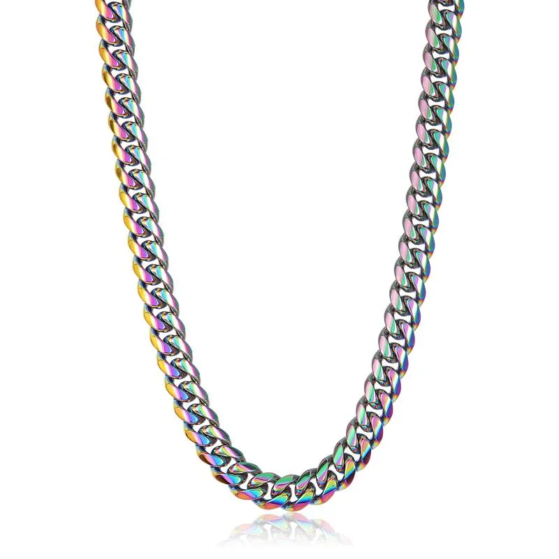 Crucible Los Angeles Men's 12mm Stainless Steel Curb Necklace