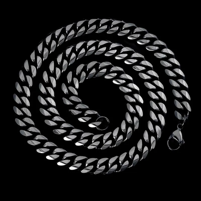 Crucible Los Angeles Men's 12mm Stainless Steel Curb Necklace