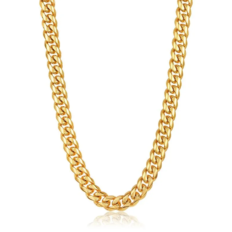 Crucible Los Angeles Men's 12mm Stainless Steel Curb Necklace