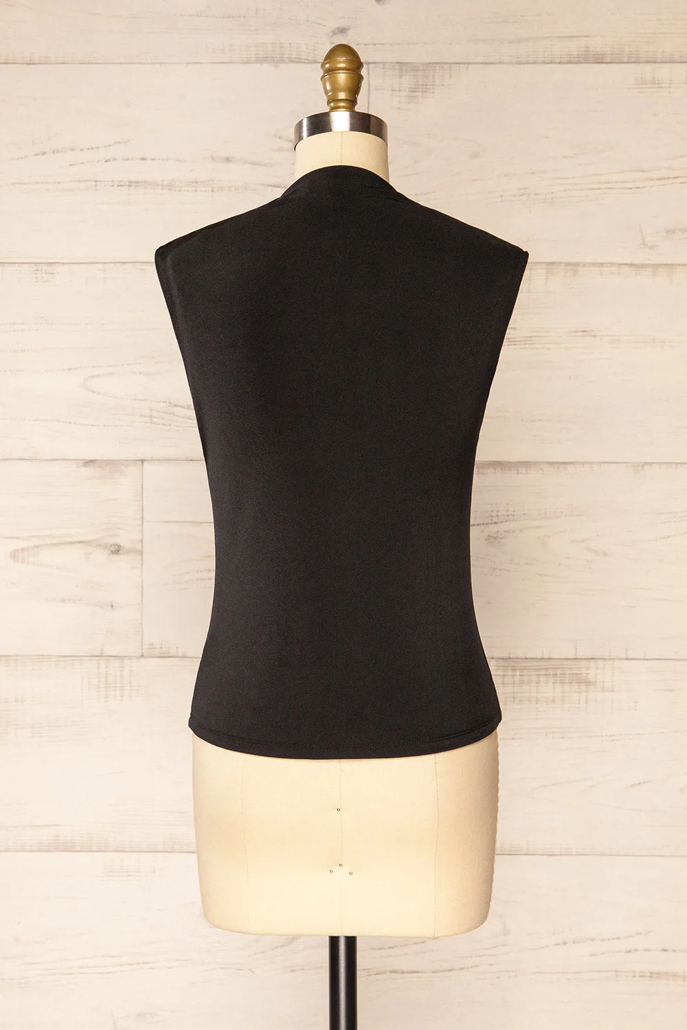 Cubral | Sleeveless Black Top