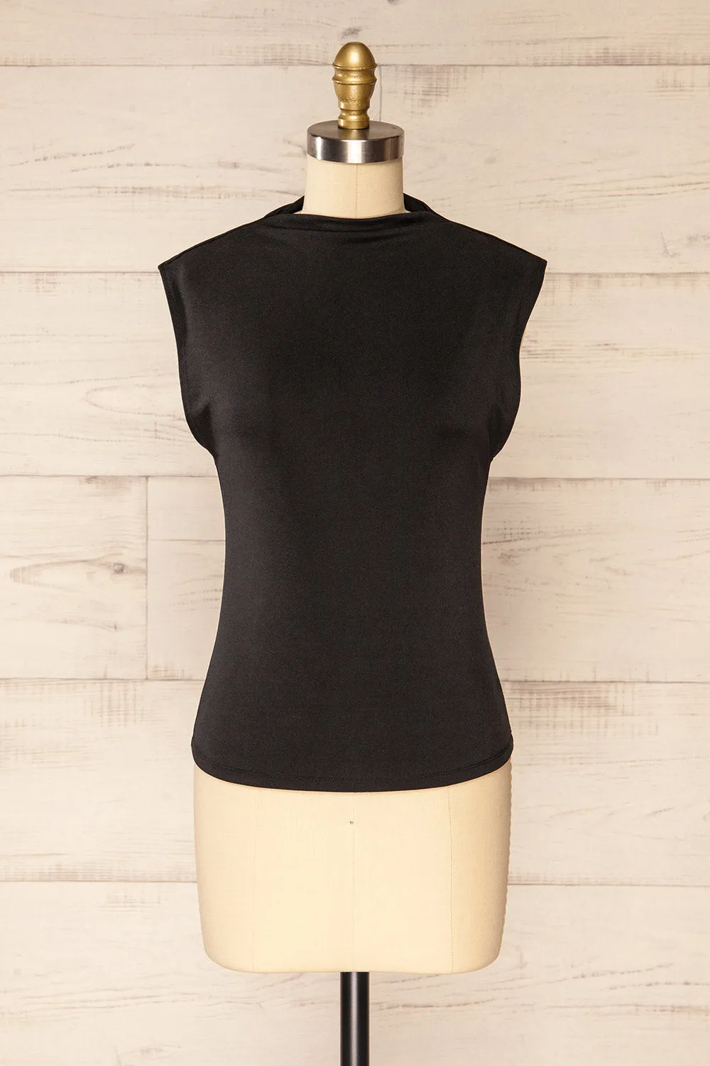 Cubral | Sleeveless Black Top